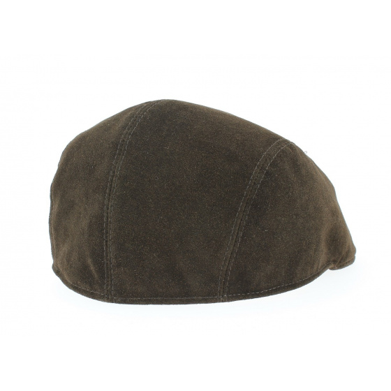 Caloway Brown leather cap by Traclet