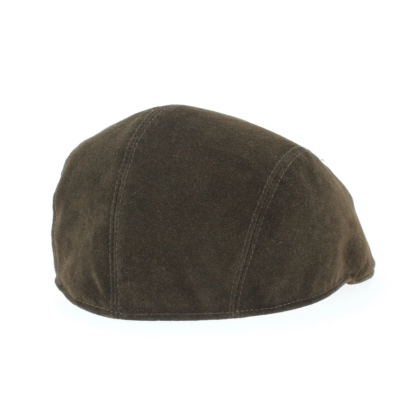 Casquette cuir Caloway Marron par Traclet