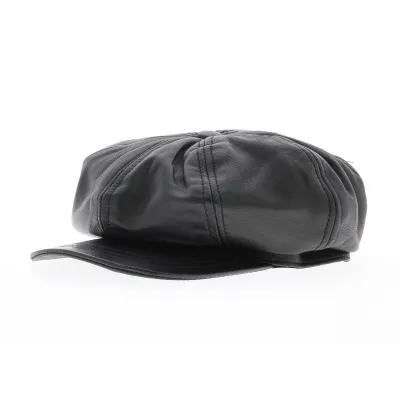 Casquette cuir montagny Noir