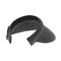 Black Flechet straw visor