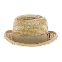 straw bowler hat
