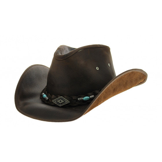 Chapeau rodéo cuir Bullhide