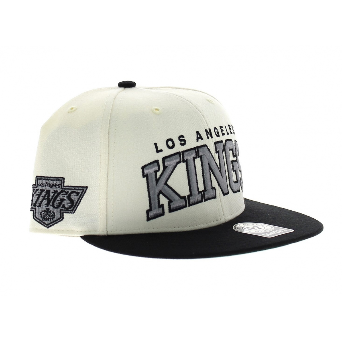 LA Kings Hat: Black Strapback Dad Hat