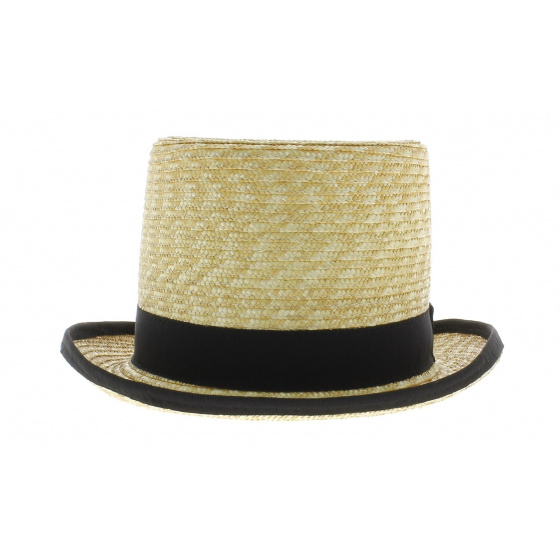 Straw Top Hat Black Ribbon  Straw Top Hat Black Ribbon