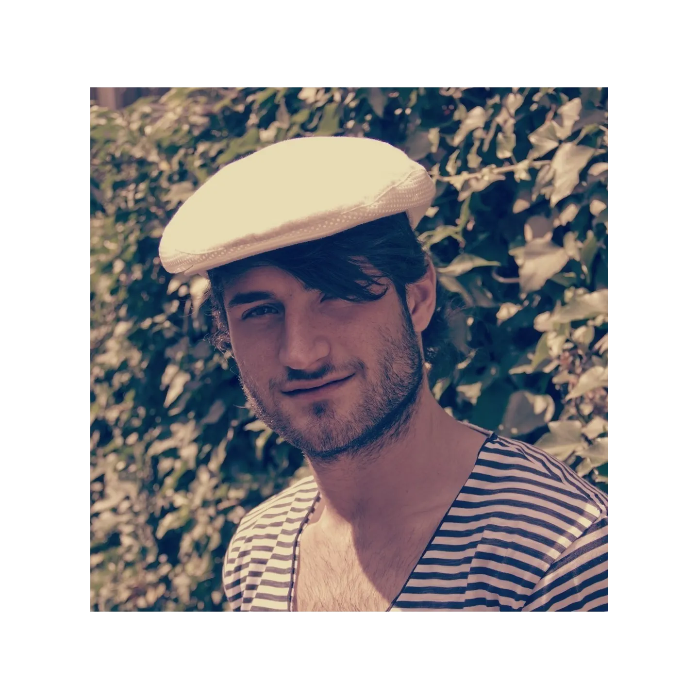 Cap man flat summer openwork natural