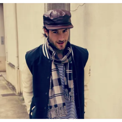 Cuban leather cap - Booster Light brown