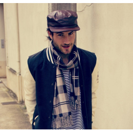 Cuban leather cap - Booster Light brown