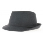 grey trilby hat