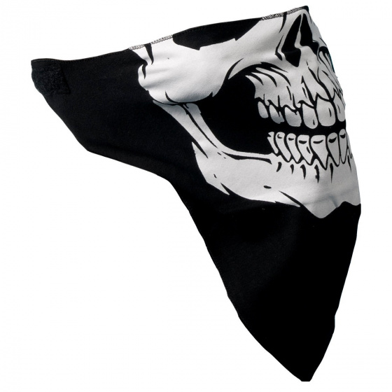 black skull and crossbones neckerchief