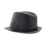Trilby leather hat