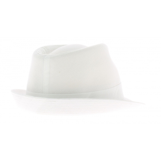 Chapeau trilby coton blanc