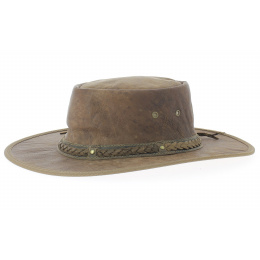 Squashy kangaroo leather hat