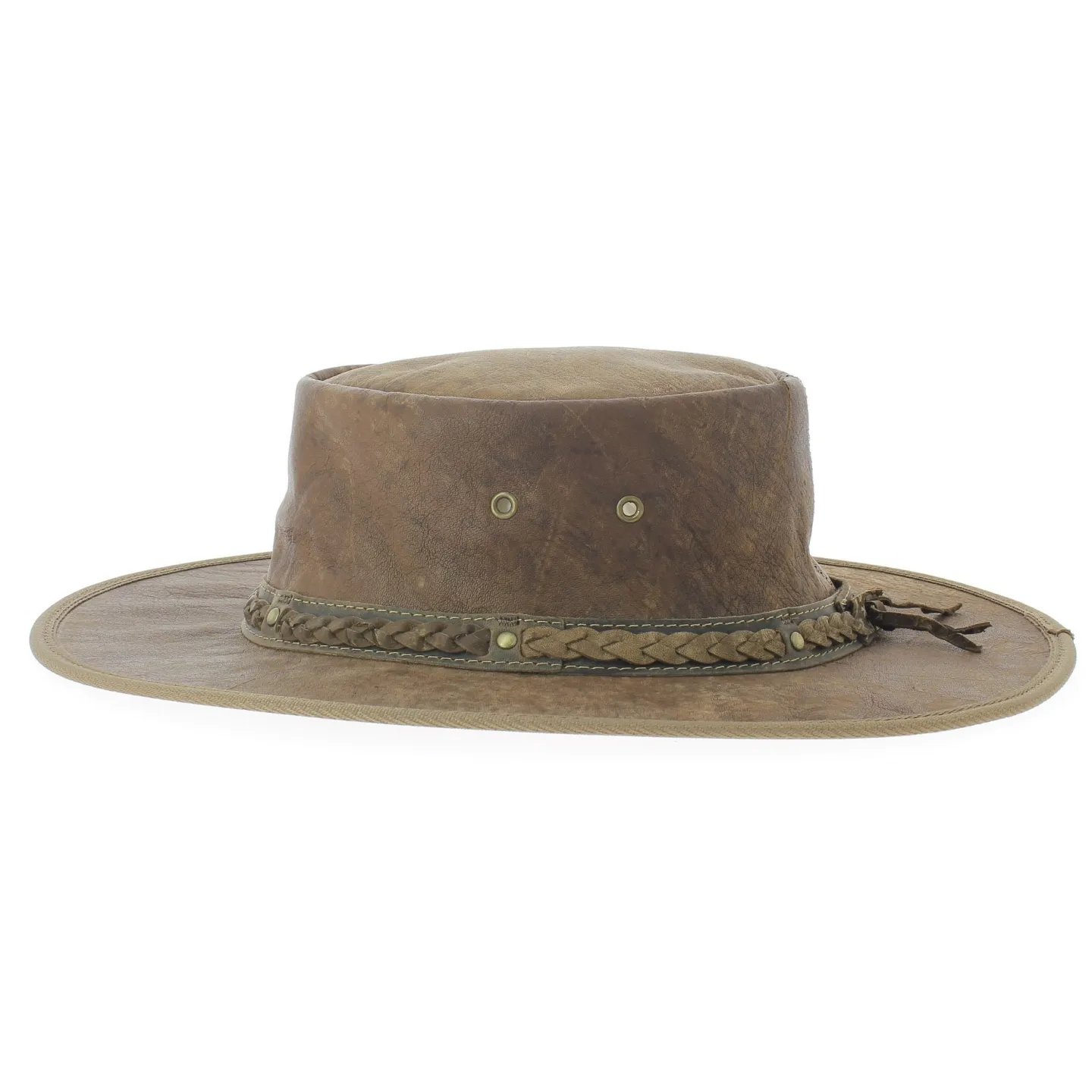 Chapeau cuir kangourou squashy