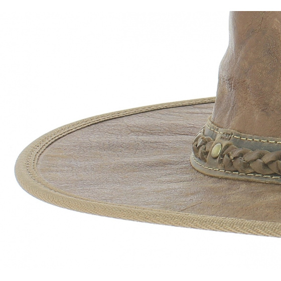 Chapeau cuir kangourou squashy