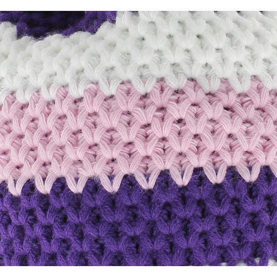 Le Drapo White-Purple-Pink hat
