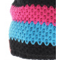 Le Drapo Hat Black-Lagoon Blue-Fuchsia