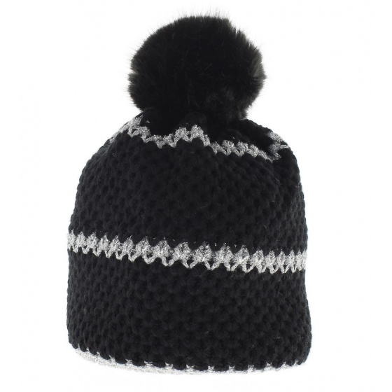 Le Drapo Black-Silver Beanie