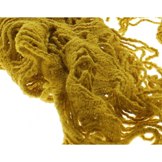 Small checkered mustard yellow scarf