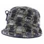 Cloche Hat 20's Wool Blue - Traclet