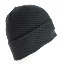 The Uniform Black Beanie - Coal