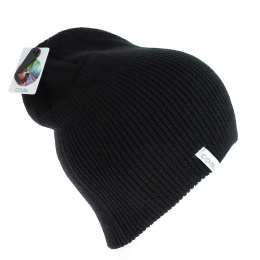 The Frena Black Beanie - Coal