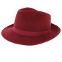 Carob Wool Felt Fedora Hat - Traclet