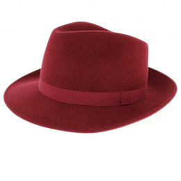 Fedora Hat Carob Wool Felt - Traclet