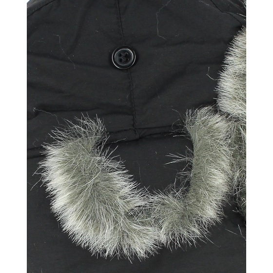Chapka enfant  fausse fourrure noire