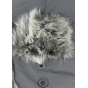 Children's anthracite faux fur trapper hat