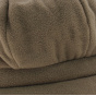 Beige fleece newsboy cap