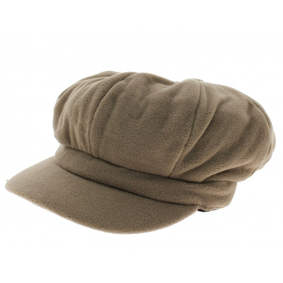 Casquette gavroche polaire beige