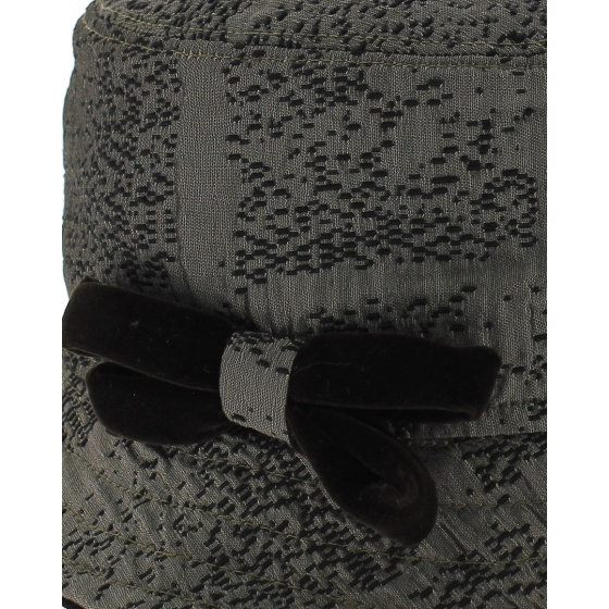 Brown Fabric Cloche Hat - Traclet