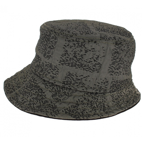 Brown Fabric Cloche Hat - Traclet