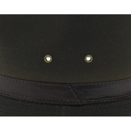Oiled fabric hat
