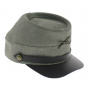 Gray leather southern cap