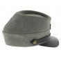 Grey leather southern cap
