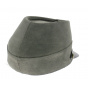 Gray leather southern cap