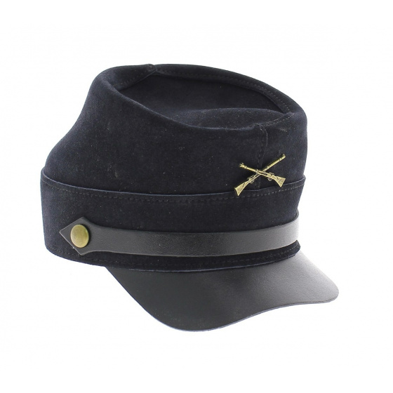 Union army leather cap