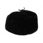 Jivago Brown Genuine Leather Ushanka With Fur