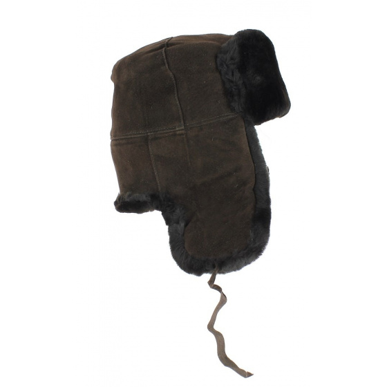 Chapka Jivago Marron En Cuir Véritable Avec Fourrure Chapka Jivago Marron En Cuir Véritable Avec Fourrure