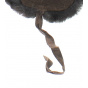 Jivago Brown Genuine Leather Ushanka With Fur