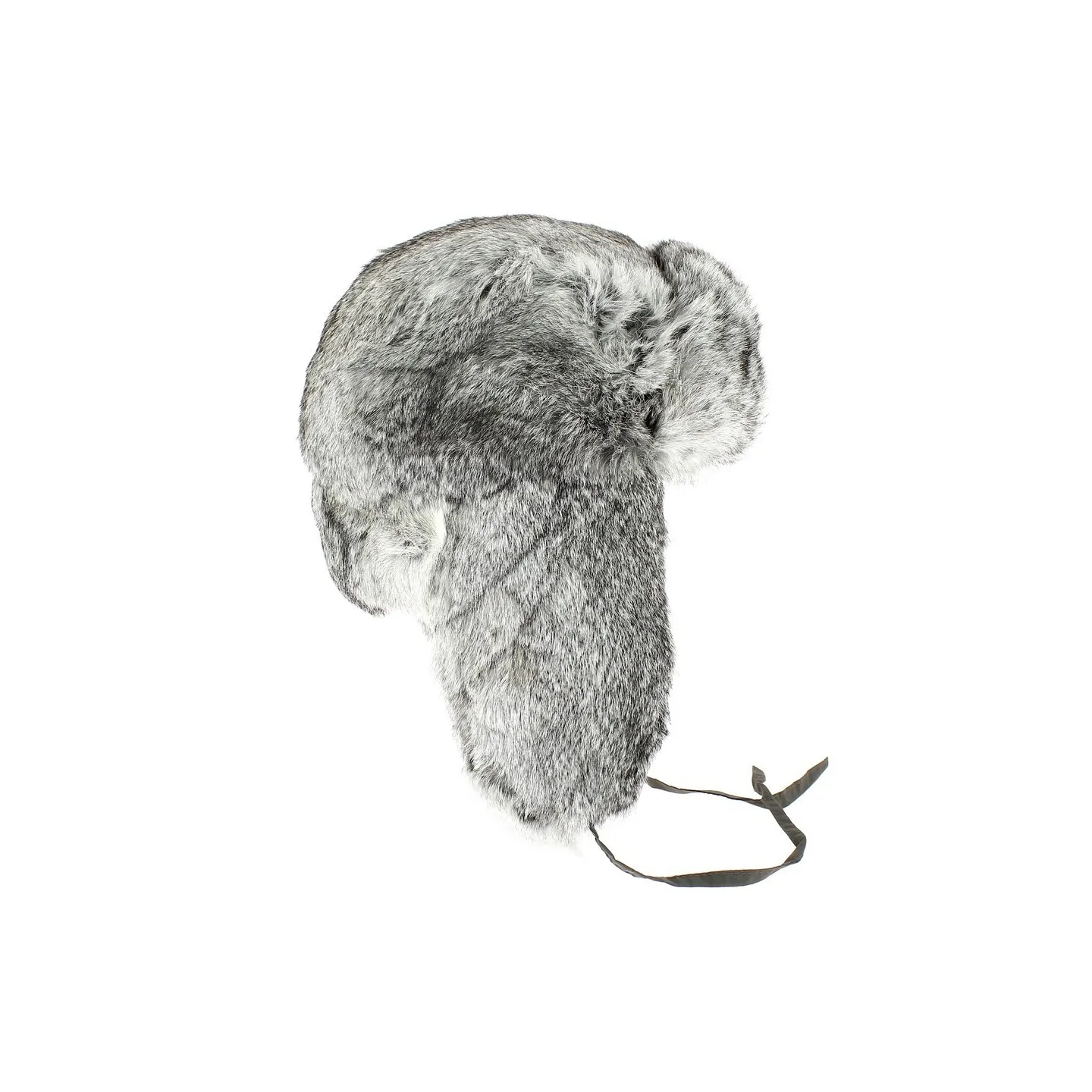 Rabbit Fur Ushanka Hat - Traclet - Mouse Grey Reference: 612 | Traclet Millinery