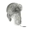 Chapka Ushanka Poil de Lapin - Traclet- Gris souris Reference : 612 | Chapellerie Traclet