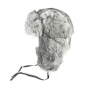 Rabbit Fur Ushanka Hat - Traclet - Mouse Grey Reference: 612 | Traclet Millinery