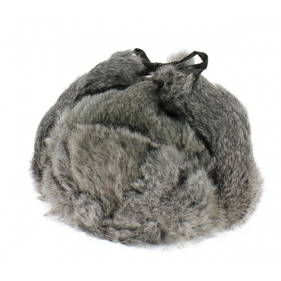 Rabbit Fur Ushanka Hat - Traclet Rabbit Fur Ushanka Hat - Traclet
