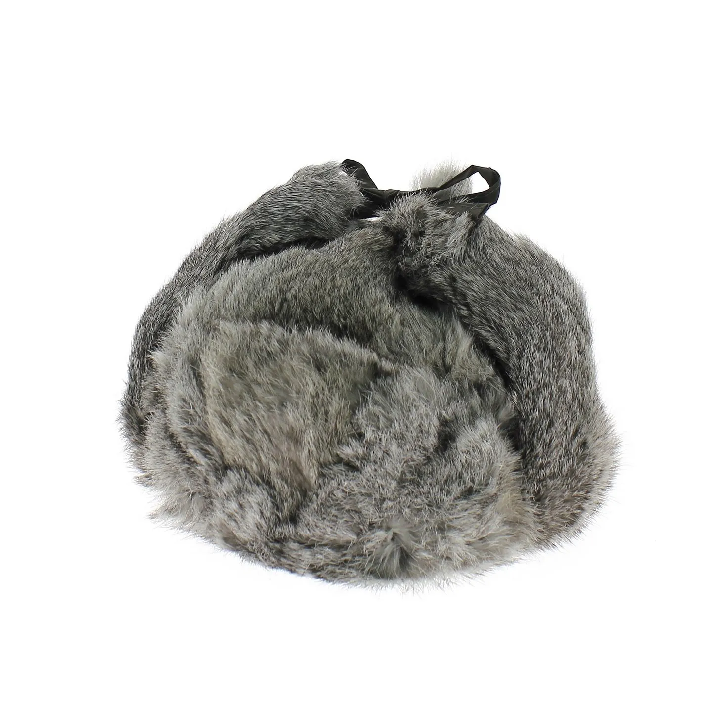 Rabbit Fur Ushanka Hat - Traclet - Mouse Grey Reference: 612 | Traclet Millinery