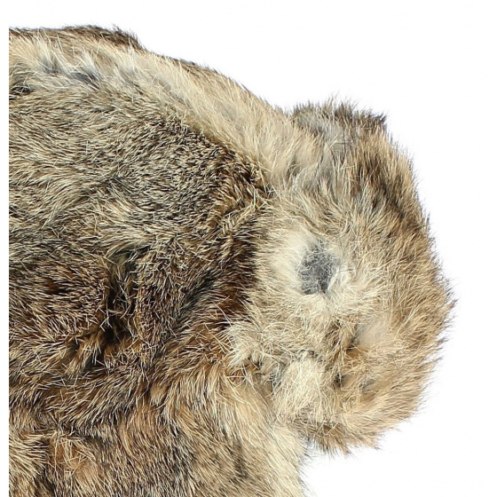 Rabbit Ushanka Hat Brown - Traclet