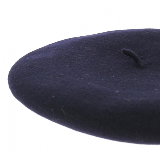 Sare Basque Beret Pure Waterproof Wool Navy - Elosegui