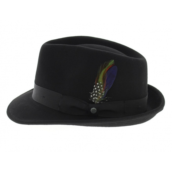 chapeau trilby feutre noir