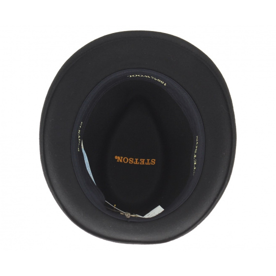Black Elkader Trilby Hat by Stetson